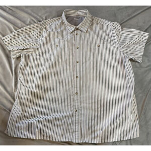 KingSize Big Long Sleeve Mens Button Down Grey Black Plaid 3XL